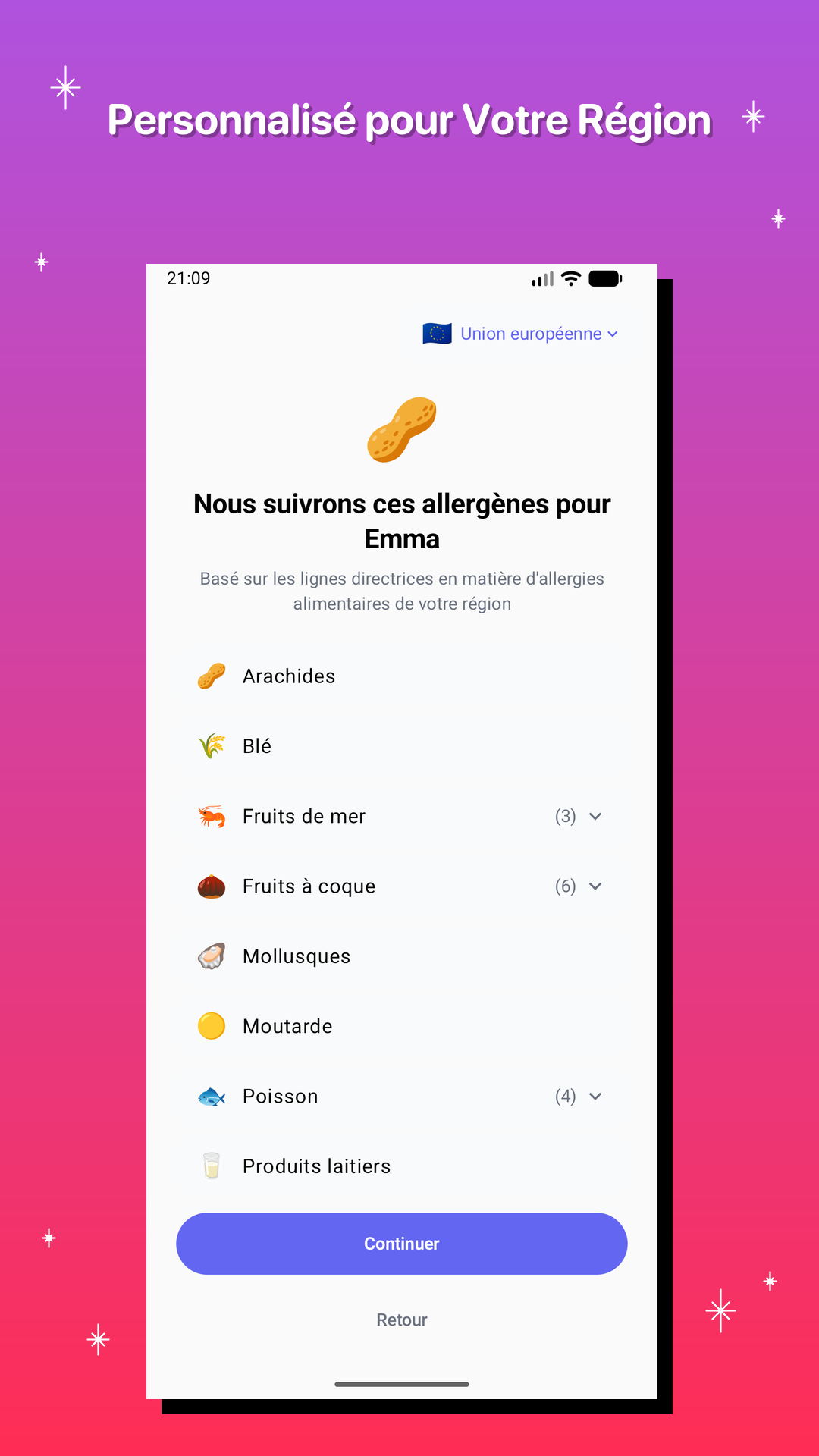 Personnalisé pour Votre Région